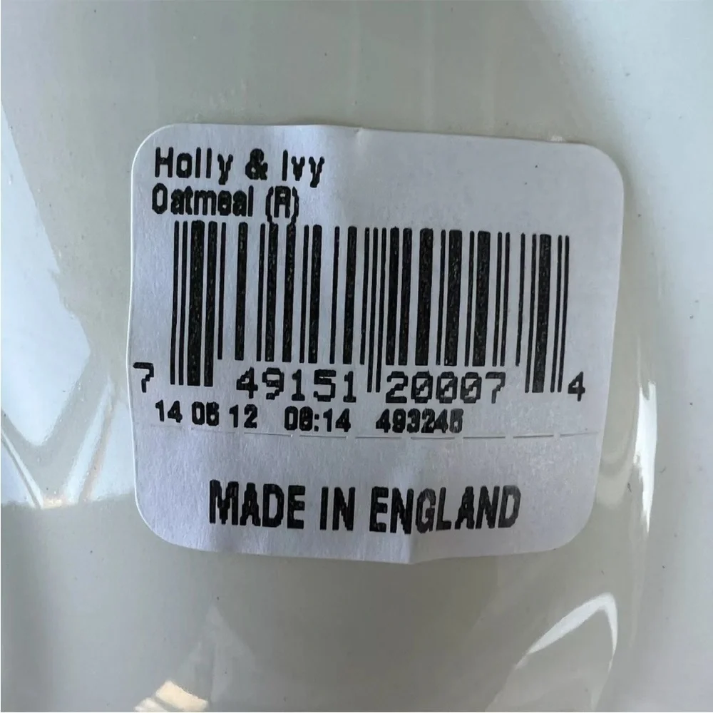 Portmeirion The Holly & The Ivy Festive 4-piece Breakfast Bowl Set Holiday NWT
